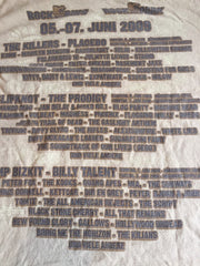 Rock am ring festival 2009 memorabilia shirt with line up in back retro vtg music merch band t-shirt size small