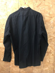 Vintage 90s black ‘Keep it country’ double flag embroidered western line dance rockerbilly long sleeve shirt size large