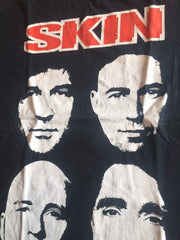 Vintage 00s black punk rock band tour t-shirt SKIN size large