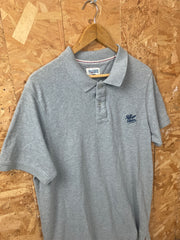 Vintage Y2K Tommy Hilfiger grey minimal polo shirt size XL