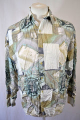 Vintage 90s Abstract Classical Art Print pastel watercolour shirt size large