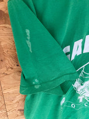 Vintage 90s green & white Galloway CTAA high school soccer team souvenir USA t-shirt size medium