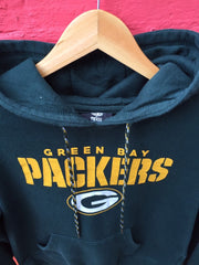 Vintage 90s Green Bay Packers USA Green yellow hoodie size small