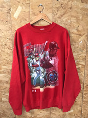 Vintage 97 USA St Louis Cardinals Mark McGuire red crew neck sweater size XXL