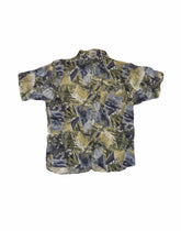 Vintage 90s neo-classical gran tour Abstract Art print Hawaiian Shirt short sleeve party shirt size small