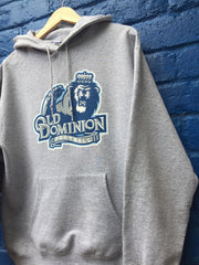 Vintage 90s champion USA varsity Old Dominion Football grey marl hoodie size medium