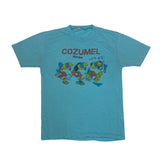 Vintage 80s Cozumel Mexico blue single stitch souvenir t-shirt size large