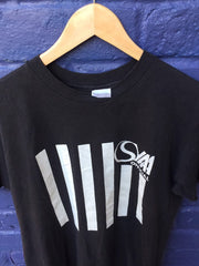 Vintage 90s Osyaa Official quirky USA souvenir black barcode t-shirt size large