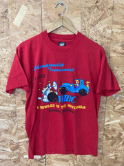 Vintage 90s WIBC 92’ Michigan Bowling Nationals USA red souvenir t-shirt size large