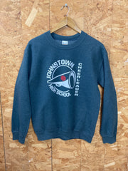 Vintage Y2K ‘Devyn’ Johnstown Highschool cheerleaders USA college varsity team grey crew neck sweater size small