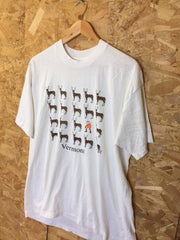 Vintage 90s Vermont Canada moose hunting white souvenir t-shirt size XL