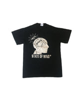 Vintage 90s quirky nerdy science Beta A 'State of Mind' USA faded black souvenir t-shirt size small