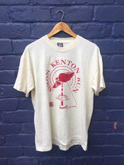 Vintage 90s USA Souvenir beige Simon Kenton Run Urbana Ohio t shirt size XL