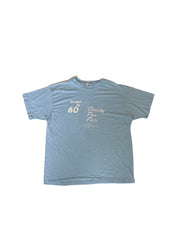 Vintage Y2K Israel at 60 Family Fan Fair pale blue souvenir quirky religious USA t-shirt size XL
