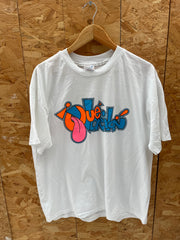 Vintage Single Stitch Hanes "Que Vacilon" Graphic T-Shirt White Size XL
