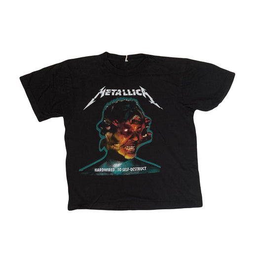 Vintage Metallica hardwired to self destruct thrashed band t-shirt size medium