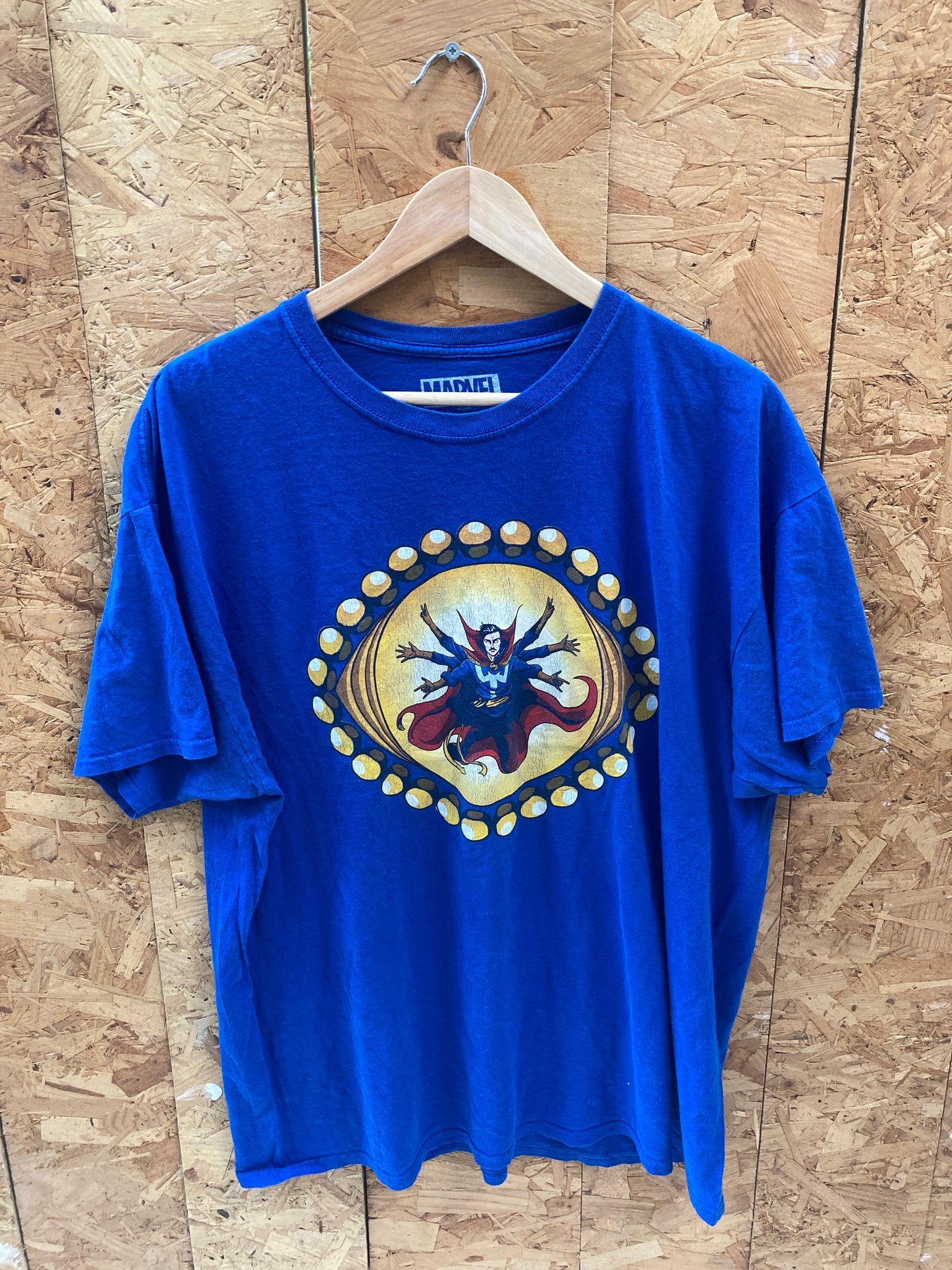 Vintage Y2K Marvel superhero blue souvenir t-shirt size XL