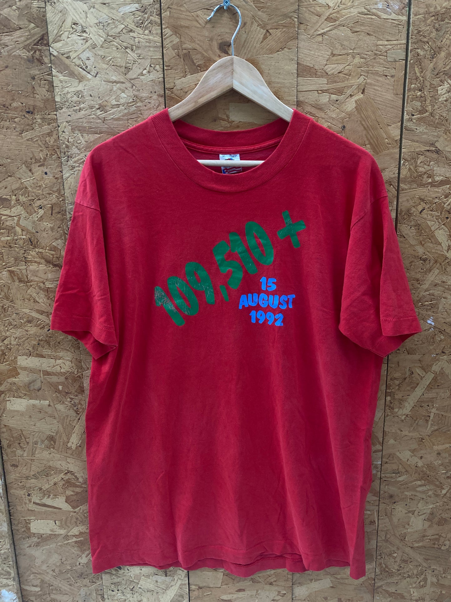 Vintage 90s Pacific Coast Producers red souvenir single stitch t-shirt size XL