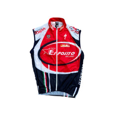 Pissei Specialized Team Esposito Milano Cycling Vest Red White Black S