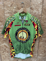 Vintage Cannondale Galyan's Cycling Jersey Green Yellow Red Short Sleeve Men's L