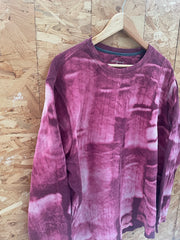 Vintage Croft & Barrow Burgundy Tie-Dye Sweatshirt XL