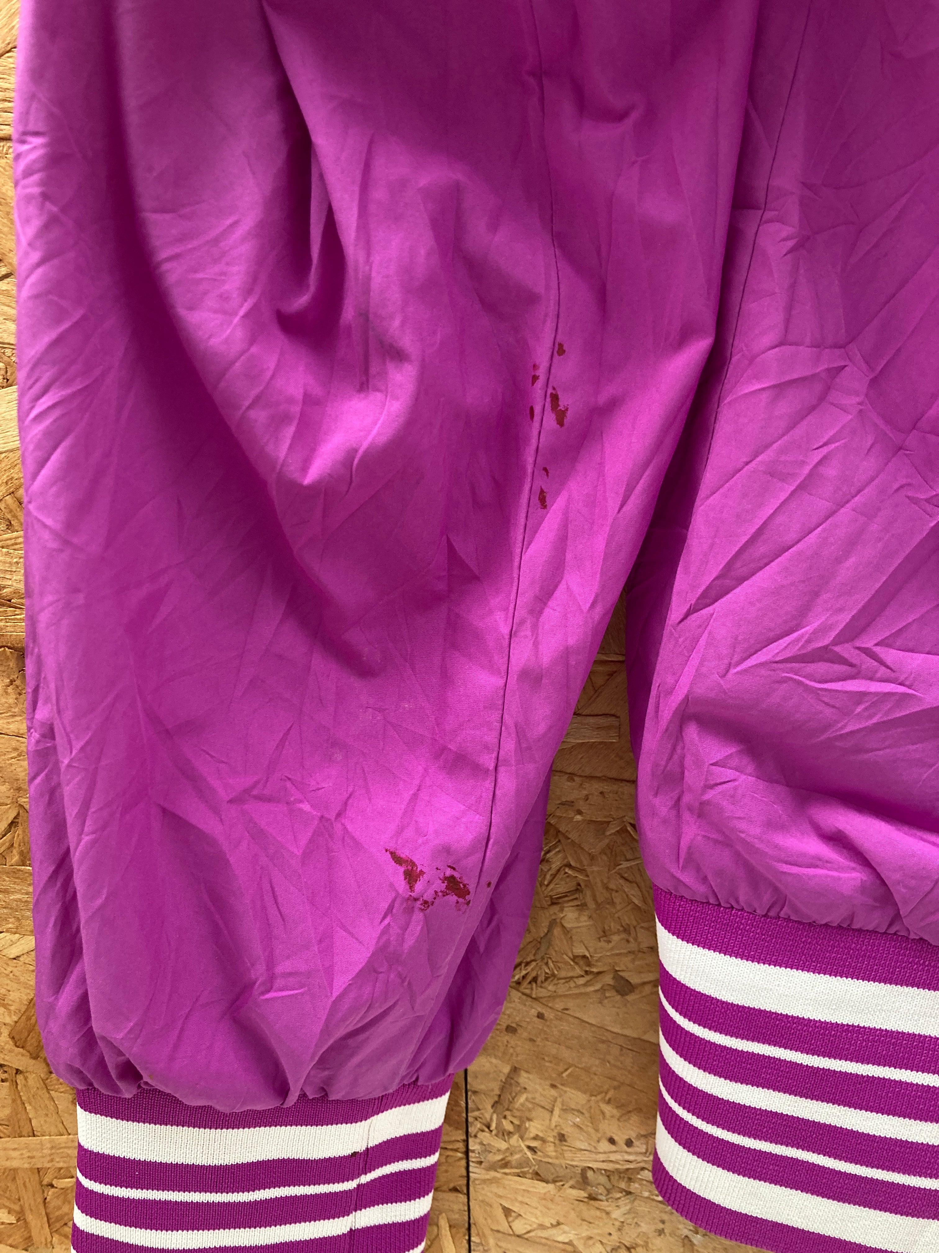 Vintage Y2K bright fuschia pink varsity style shell jacket size medium by Nike