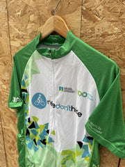 Scimitar 2018 "Ride Don't Hide" Cycling Jersey Green White Men's XL