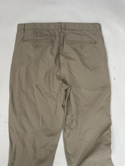 Calvin Klein Men's Khaki Chino Pants Size 32x34 Straight Fit Cotton Blend Casual