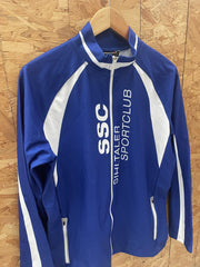 Crespo Blue White Full Zip Running Jacket Men's M