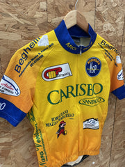 Nalini Cycling Jersey "Carisbo" Yellow Blue Orange Short Sleeve Size S