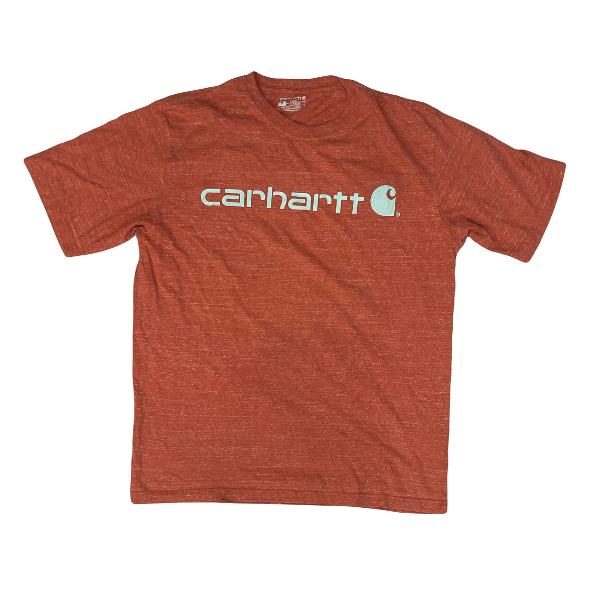 Vintage Y2K Carhartt salmon loose fit print worker t-shirt size medium