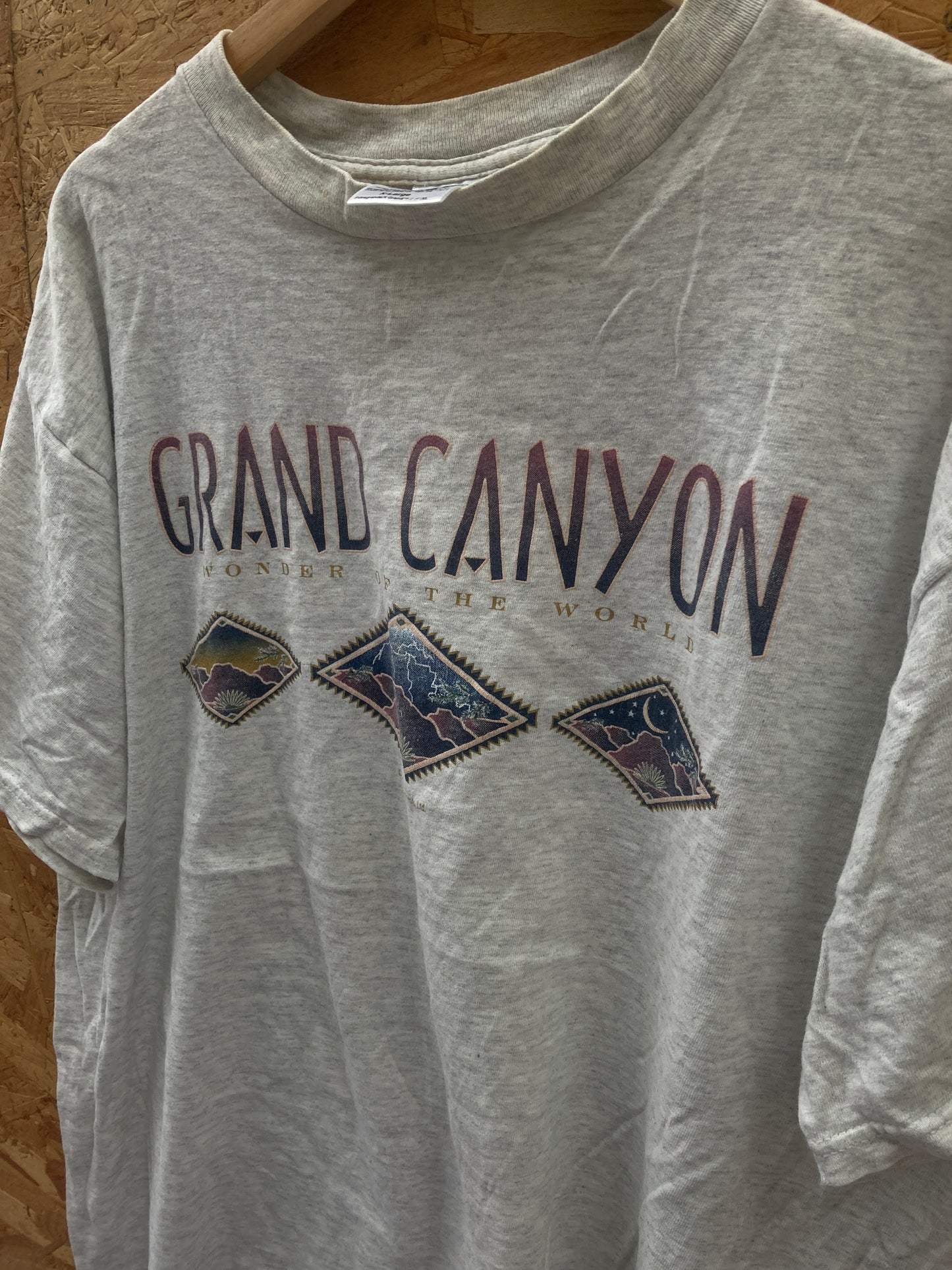 Vintage 90s Grand Canyon USA souvenir light grey single stitch t-shirt size XL