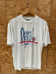 Vintage 90s Single Stitch Junior Olympic Games T-Shirt XL White USA Athletic
