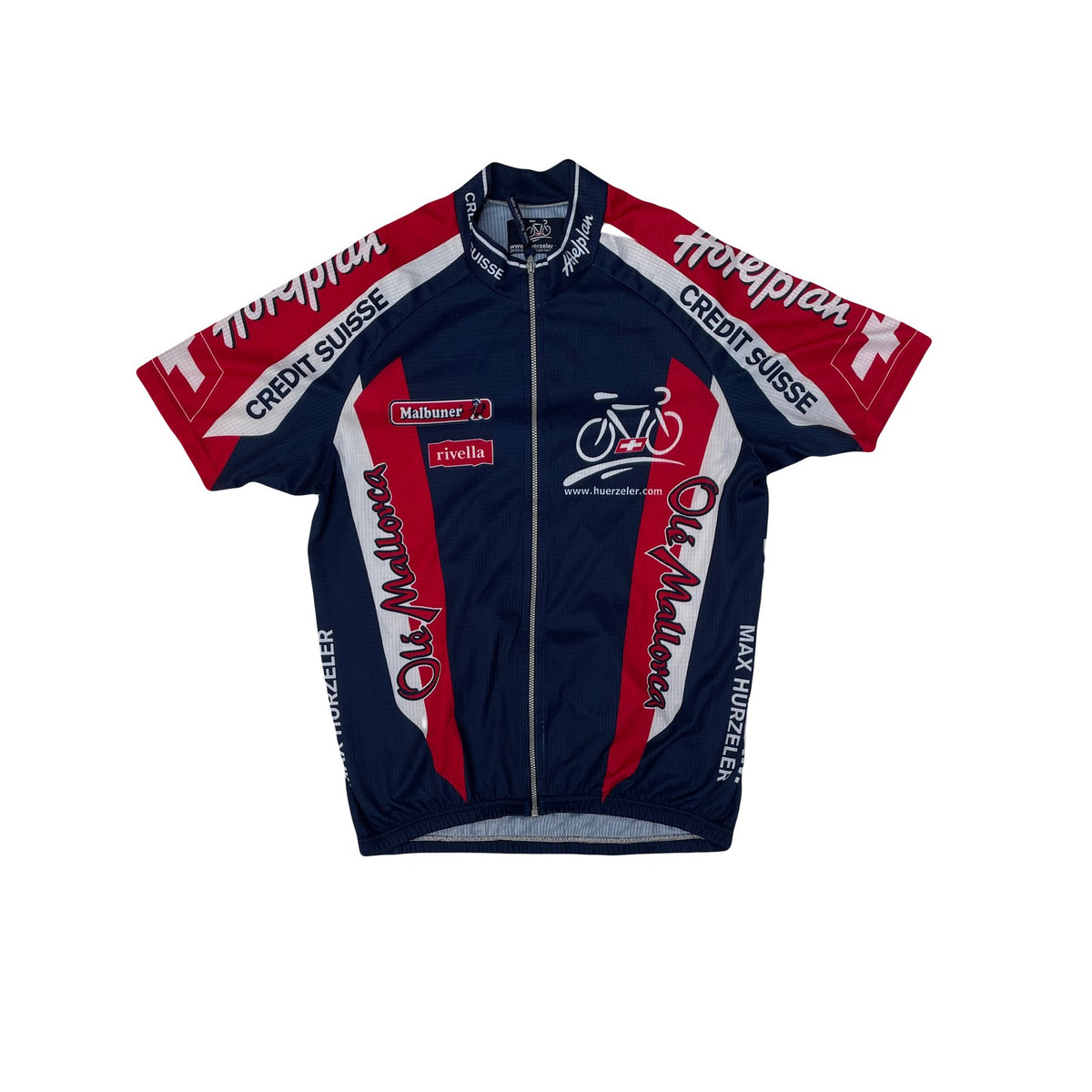 Huerzeler Cycling Jersey Team Max Hurzeler Credit Suisse Swiss Size L