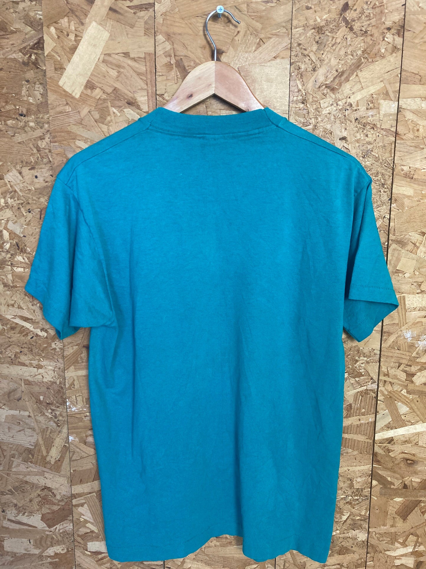 Vintage 80s turquoise green New Smyrna Beach USA souvenir single stitch t-shirt size large