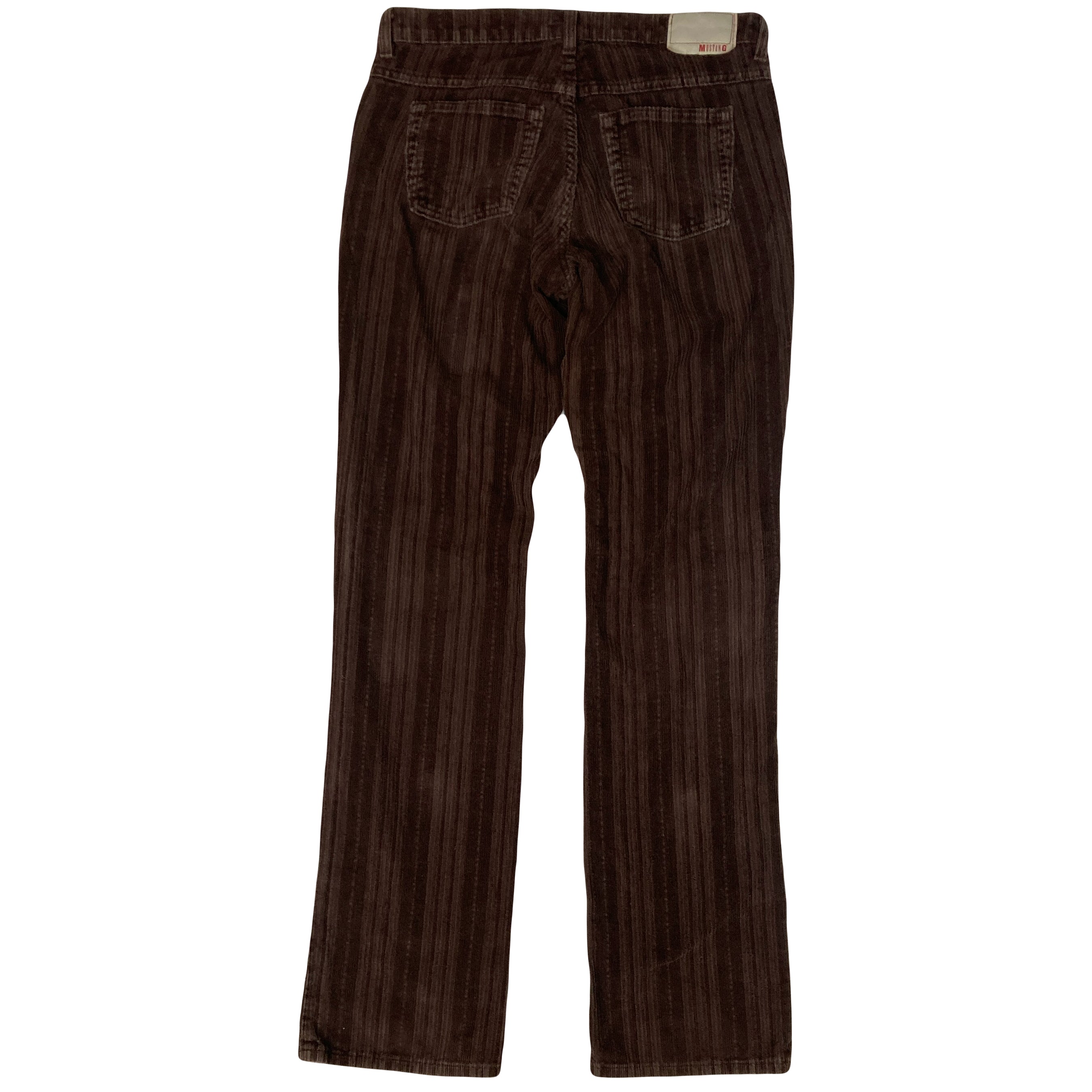 Vintage Y2K Mustang womens brown ribbed bootcut corduroy trousers size W29" L34"