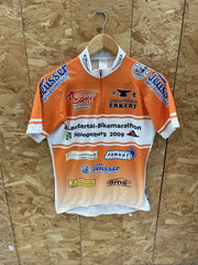 Maisch Sportswear Orange White Cycling Jersey Size M 2009 Lautertal-Bikemarathon