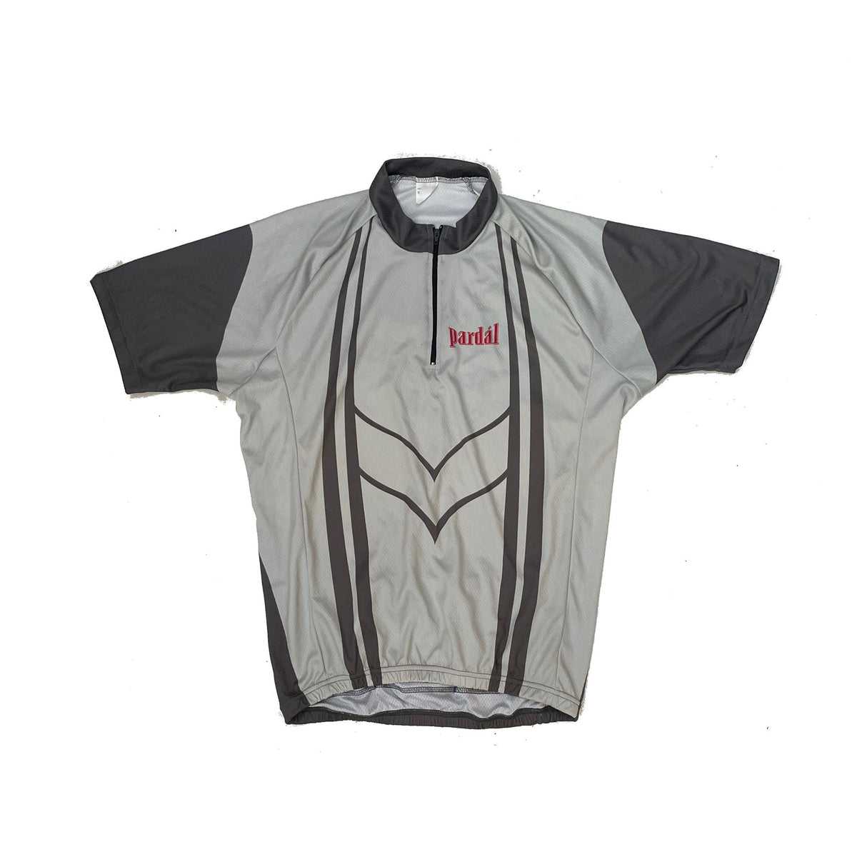 Vintage Pardal Cycling Jersey XXL Gray Short Sleeve 1/4 Zip Performance Shirt