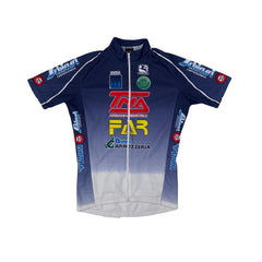 Vintage Giordana Cycling Jersey Blue Short Sleeve Men's M Giro D'Italia