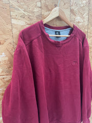 Vintage Starter Crewneck Sweatshirt Burgundy XL Embroidered Logo Boxy Fit