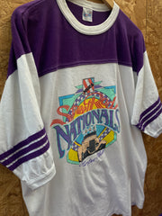 Vintage 98 Street Rod Nationals souvenir single stitch purple t-shirt size XXL