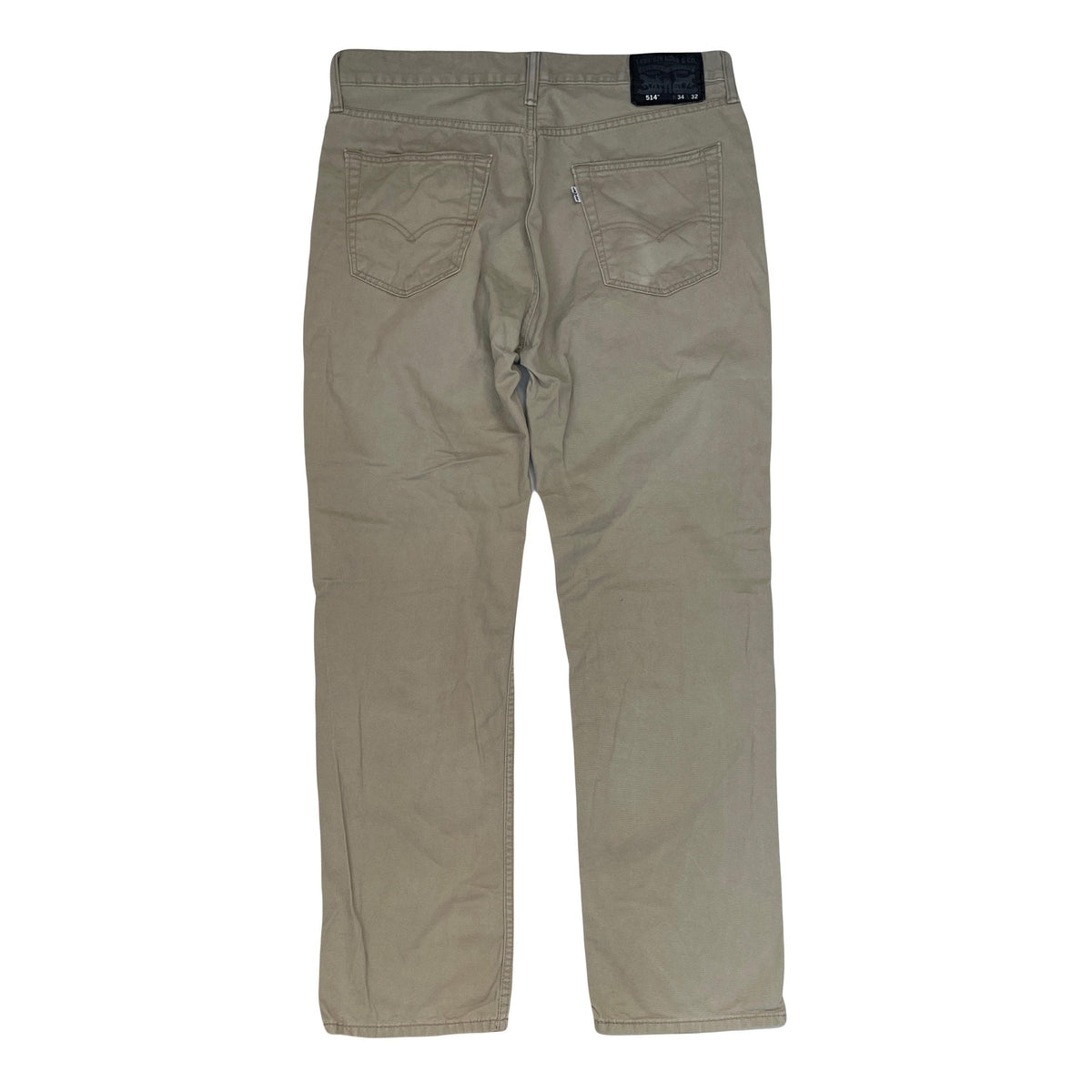 Vintage Y2K beige Levi’s 514 black label beige chino brushed cotton pants jeans W34” L32”