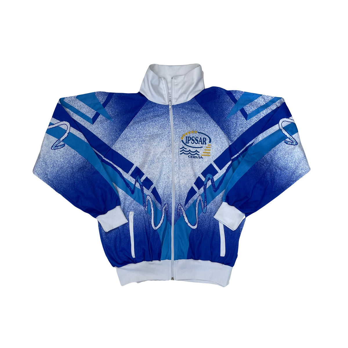 Vintage Cama Cervia Track Jacket L Blue White Retro