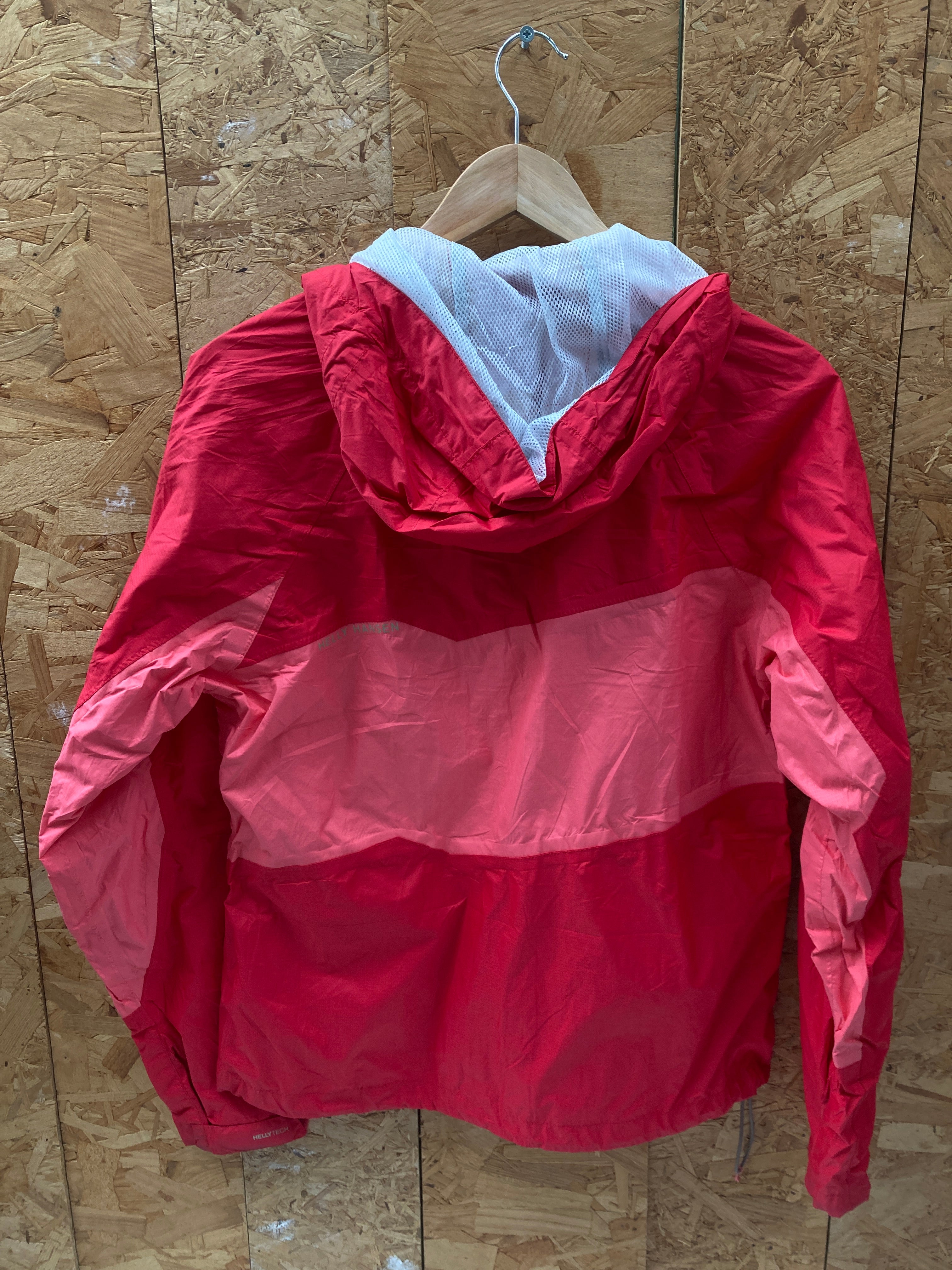 Vintage Y2K red pink waterproof technical jacket by Helly Hansen size medium