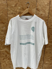Vintage Single Stitch T-Shirt XL White "Service will soar in '94" Graphic Tee