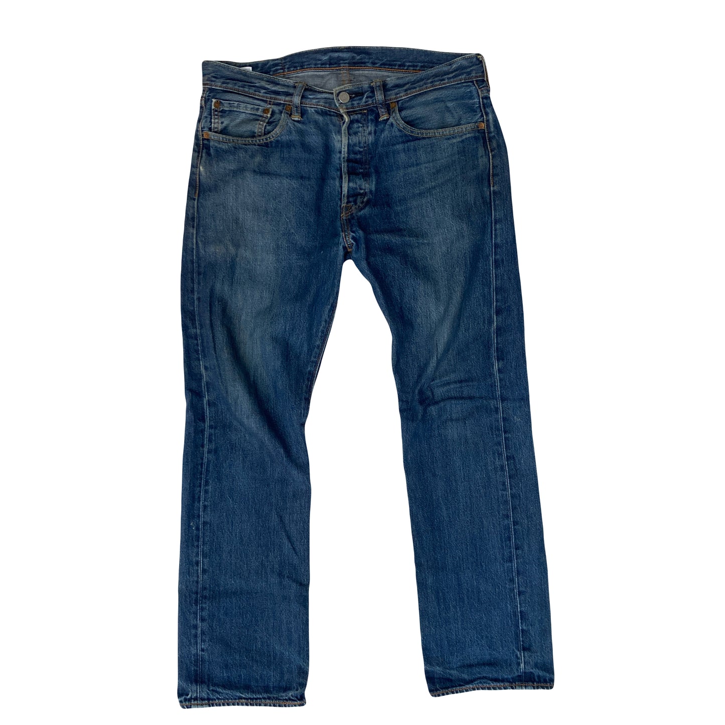 Vintage Y2K  Levis mid blue denim 501 mens jeans trousers W33  L31