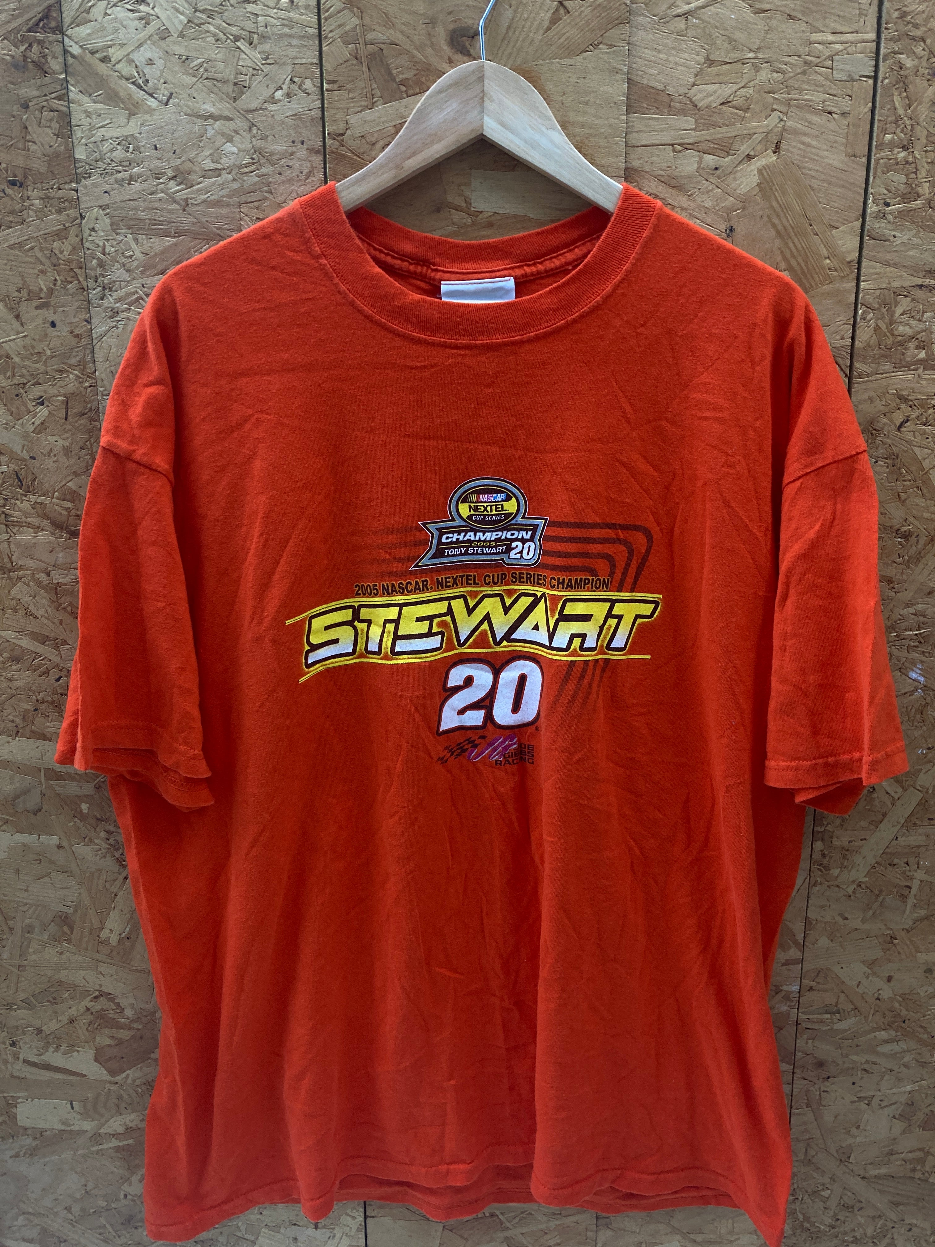 Vintage 05 Tony Steward Home Depot Nascar orange Joe Gibbs Tshirt size XXL