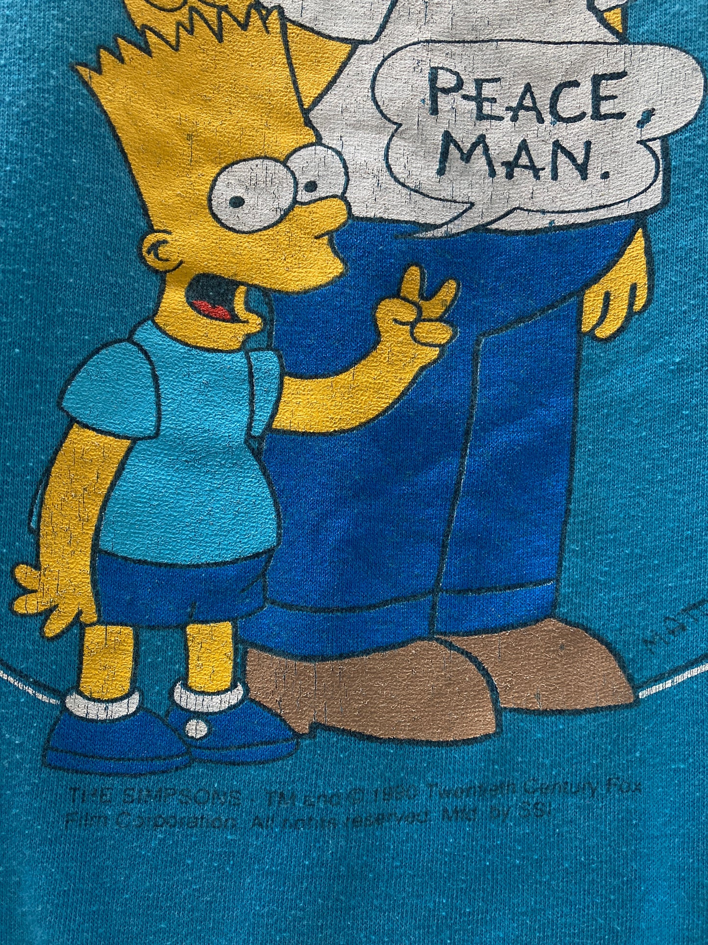 Vintage 90s The Simpsons like father like son single stitch t-shirt size XS