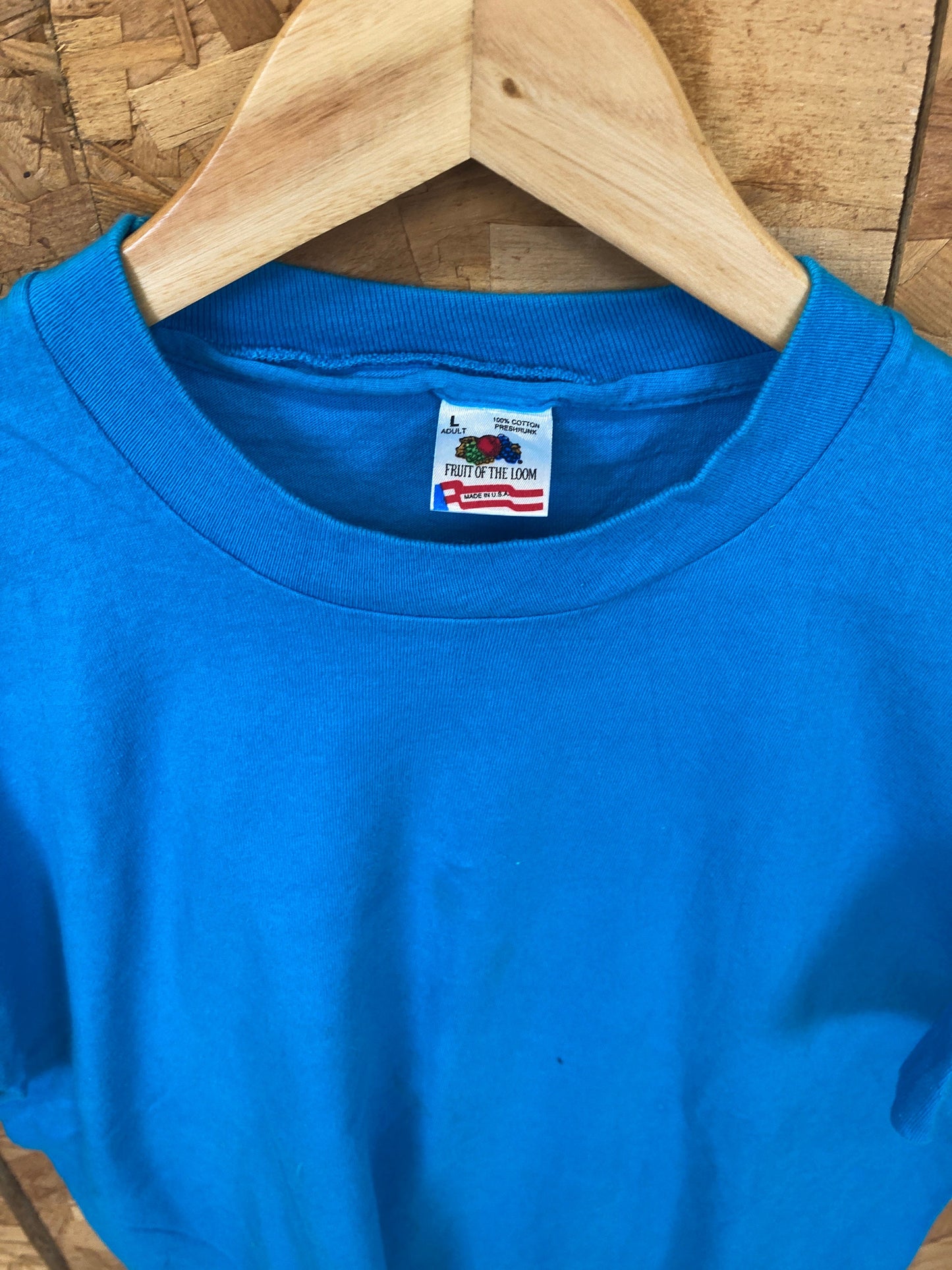 Vintage 80s quirky ‘Step by Step Daycare’ USA blue single stitch t-shirt size large