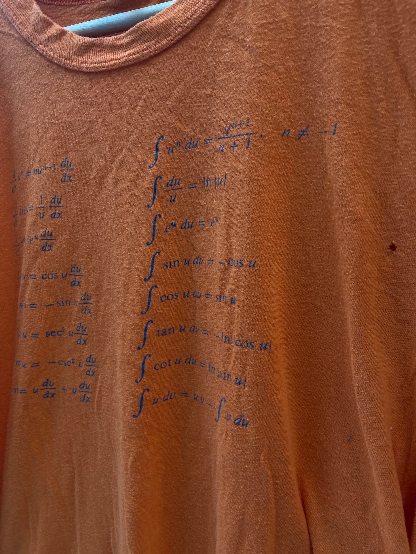 Vintage 80s mathematical equations quirky nerdy single stitch t-shirt size XL